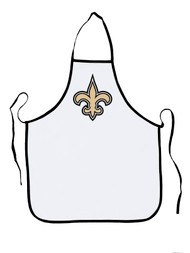NFL Football New Orleans Saints Sports Fan BBQ Grilling Apron Grey Trim