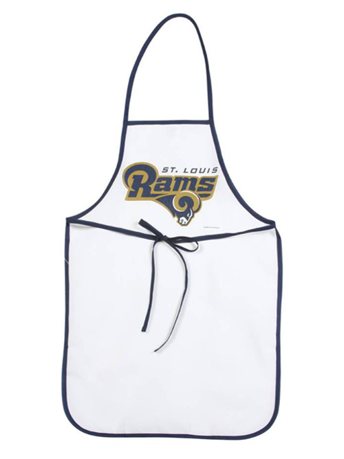 NFL Football St Louise Rams Sports Fan Grilling BBQ Apron Navy Trim