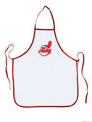 MLB Basebal Cleveland Indians BBQ Grilling Apron Red Trim