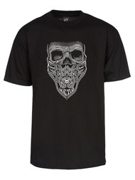 Men's Bandana Skull T-Shirt Short Sleeve Graphic Shirt