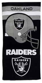 NFL Football Oakland Raiders Beach Towel