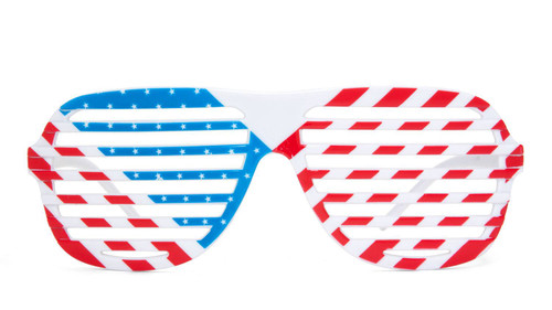 USA flag shutter style USA sunglasses
