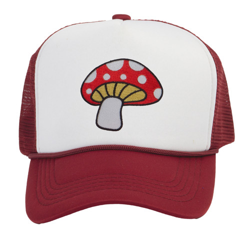 Top Headwear Men's Mushroom Hat - Enchanted Fungi Trucker Snapback Cap