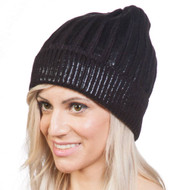 Shiny Metallice Cuffed Beanie