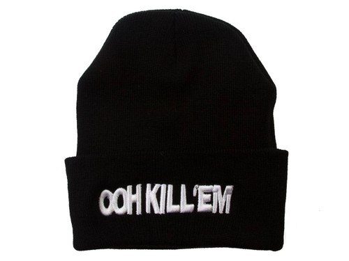 Ooh Kill 'Em Black Cuffed Beanie