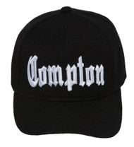 City of Compton Hat Cap 3D Embroidery - Black w/ Sunglasses