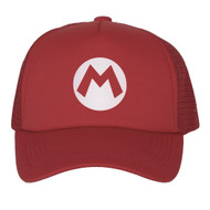 Boys Youth Size Mario Hat Trucker Cosplay Costume Plummer Bros Cap