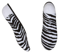 Zebra Print No-Show Socks