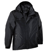 Big Mens Waterproof Nootka Jacket by Port Authority,  Black XLT