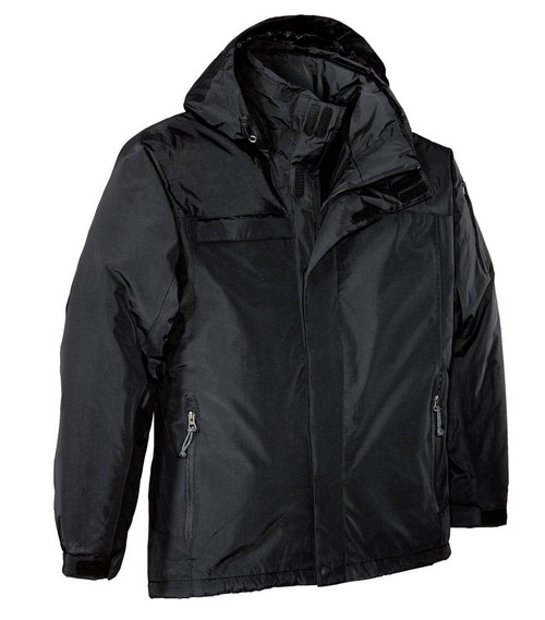 Big Mens Waterproof Nootka Jacket by Port Authority,  Black XLT