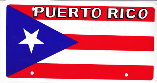 National Plastic License Plate Cover Holder, Puerto Rico