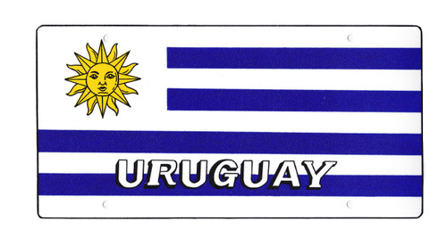 National Plastic License Plate Cover Holder, Uruguay