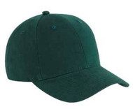 Brushed Cotton Twill Low Profile Pro Style Caps, Dark Green