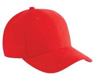 Brushed Cotton Twill Low Profile Pro Style Caps, Red