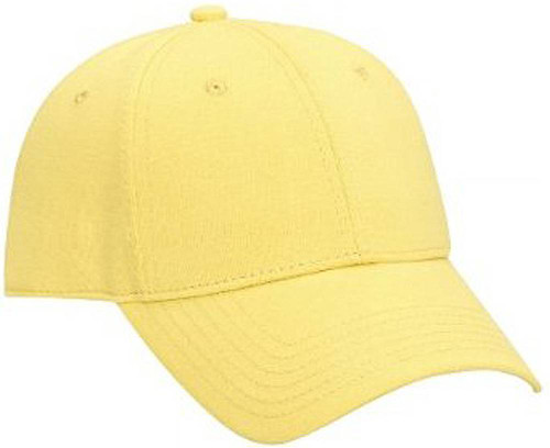 Jersey Knit Low Profile Pro Style Cap, Soft Yellow