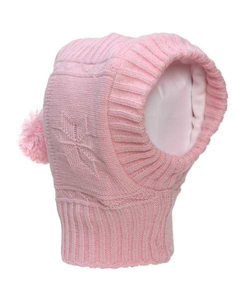 TopHeadwear Toddlers One Hole Winter Flake Pom Ski Mask (2 pack)