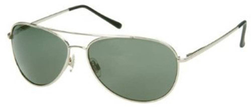 Jason Aviator Sunglasses Silver Frame/ Silver Lens