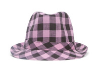 Plaid Trilby Fedora Hat