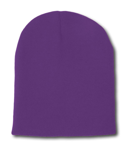 Solid Winter Plain Short Benies - Purple