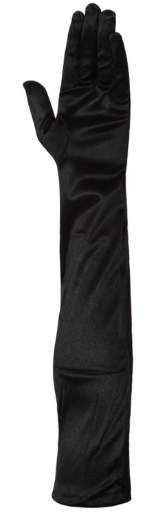 black satin opera gloves black satin opera gloves