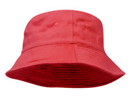 Pigment Dyed Bucket Hat, Red