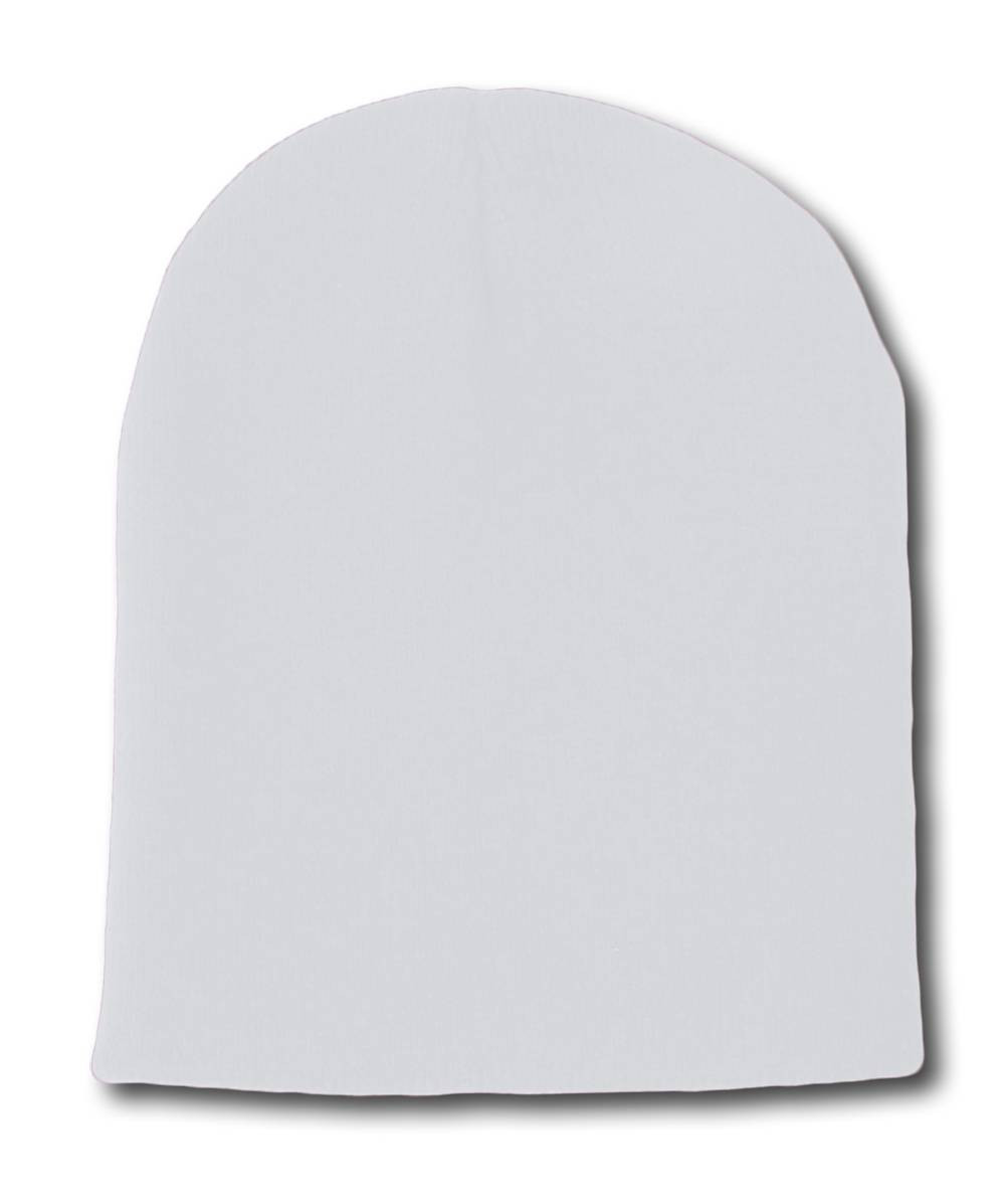 12 Short Beanies Wholesale- White 