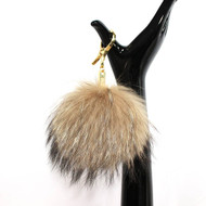 Faux Fur Cell Phone Purse Key Chain