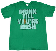 Junk Food "Drink Till You're Irish" Men's Kelly-Green T-Shirt