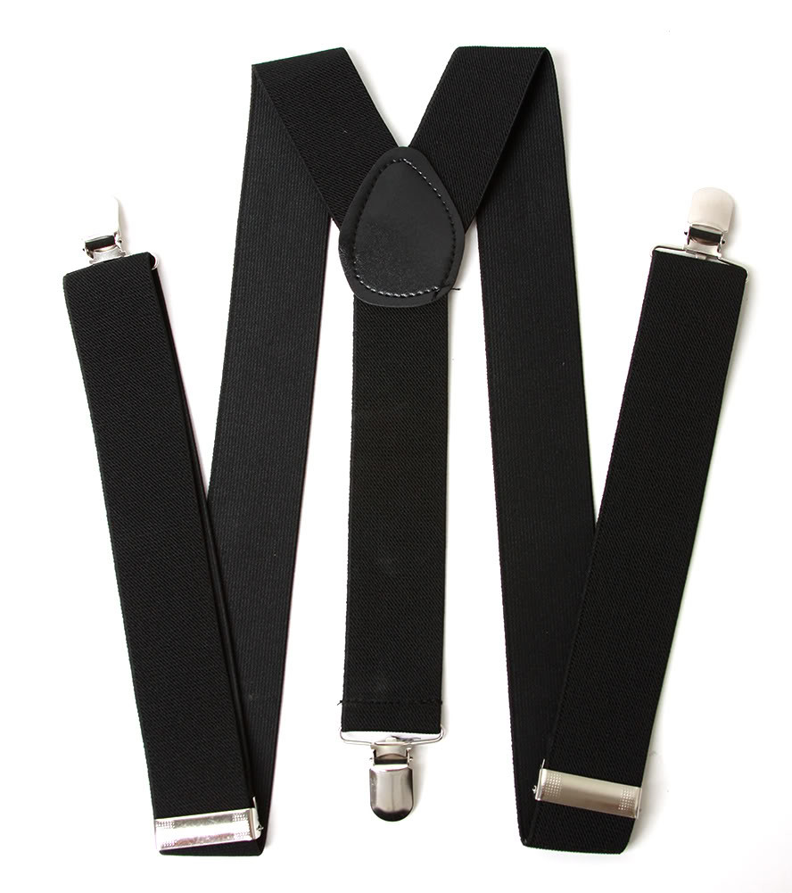 Gravity Threads Adjustable Black Suspenders - Gravity Trading