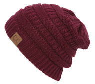 Thick Soft Knit Oversized Beanie Cap Hat