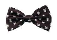 Pre-tied Bow Tie in Coool Brand Gift Box- Skulls & Crossbones