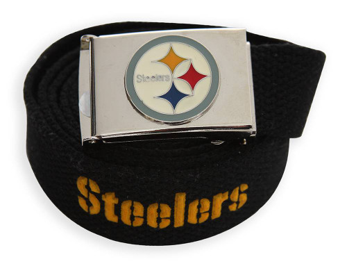 Web Belt with Buckle Pittsburgh Steelers