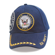 United States Navy Adjustable Hat w/ Emblem Shadow/Embroidery