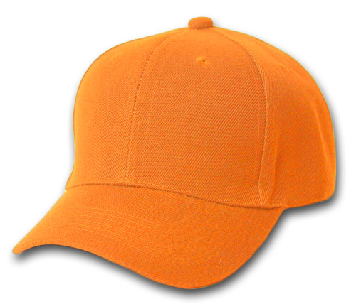 Plain Summer Baseball Cap Hat- Orange