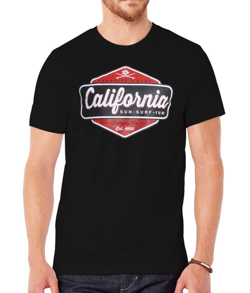 Men's California Sun Surf Fun Short-Sleeve T-Shirt
