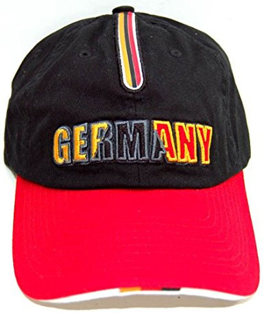 World Cup Germany Vintage Adjustable Buckle Soccer Cap- W/ Flag strip