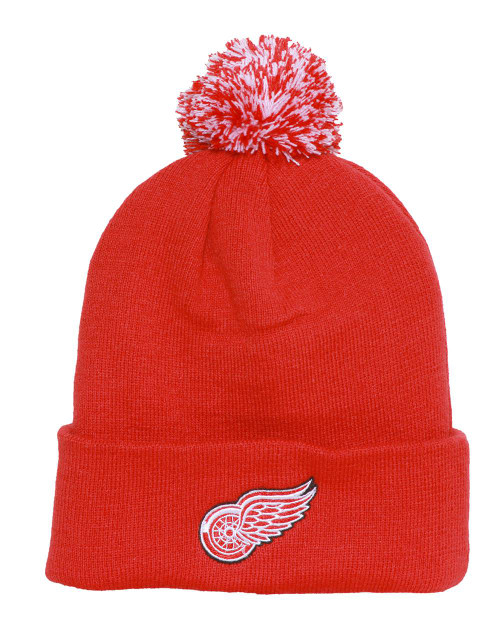 Detroit Red Wings Beanie with Pom - Red