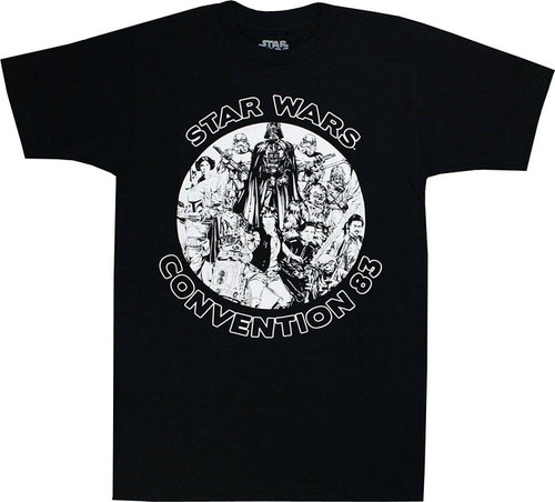 Star Wars Convention 83 Mens Black T-Shirt