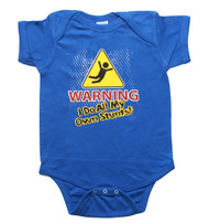 WARNING I Do All My Own Stunts Baby Bodysuit