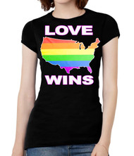 Womens Love Wins USA Short-Sleeve T-Shirt