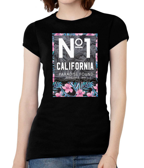 Womens No. 1 Cali Paradise Found Short-Sleeve T-Shirt