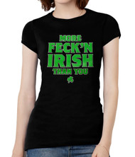 Womens More Feck/n Irish Short-Sleeve T-Shirt