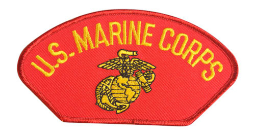 United States Marines Corps Logo Red Patch