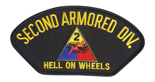 United States Army 2nd Armored Division Hell on Wheels Patch