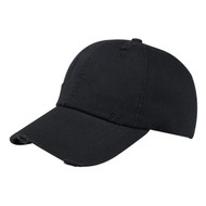 LOW PROFILE (UNSTRUCTRED) WASHED TWILL DISTRESSED CAP