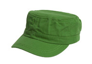 Women's Washed Military Cadet Style Cap - Green