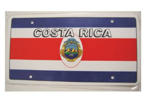 National Plastic License Plate Cover Holder, Costa Rica