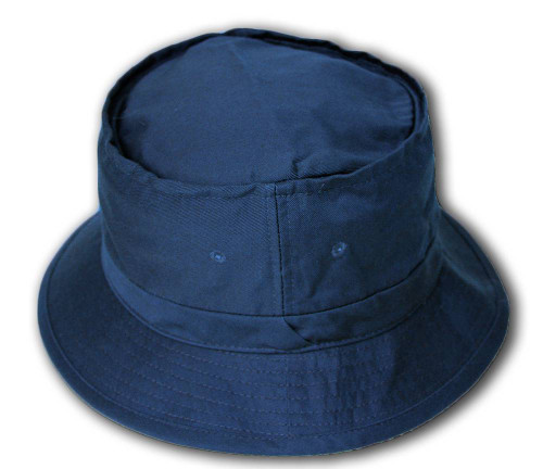 TopHeadwear Blank Bucket Hat, Navy SM