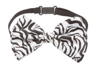Bow Tie 4.4 inches Coool Colors Zebra Print