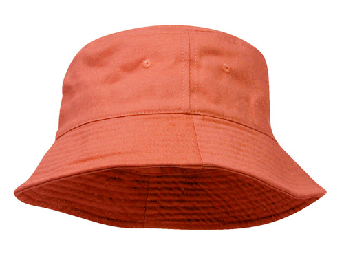 Youth Pigment Dyed Bucket Hat-Orange